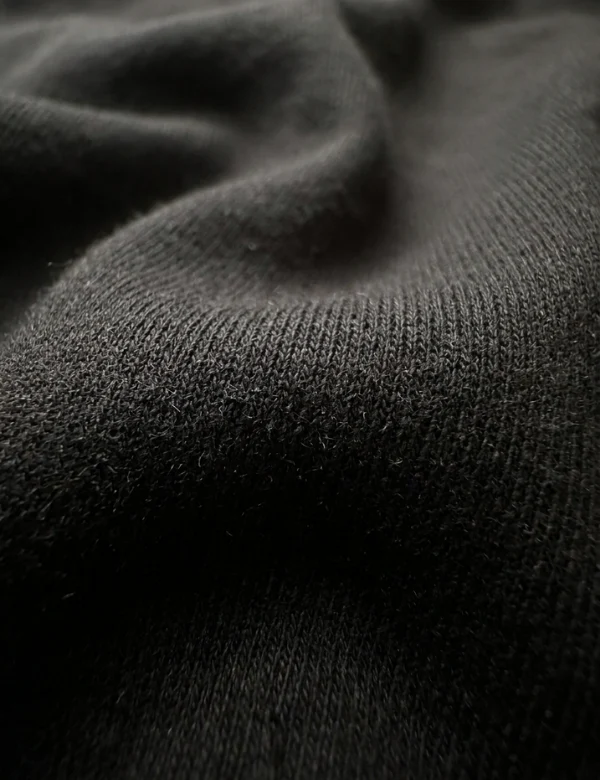 Brad Long Sleeve Henley - Black - Image 4