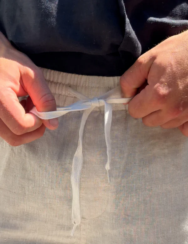 Burbank Linen Pant - Natural - Image 4