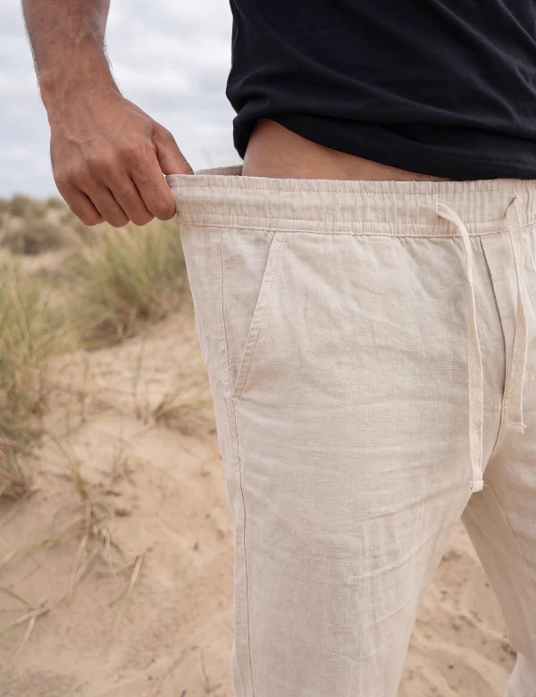 Burbank Linen Pant - Natural - Image 6