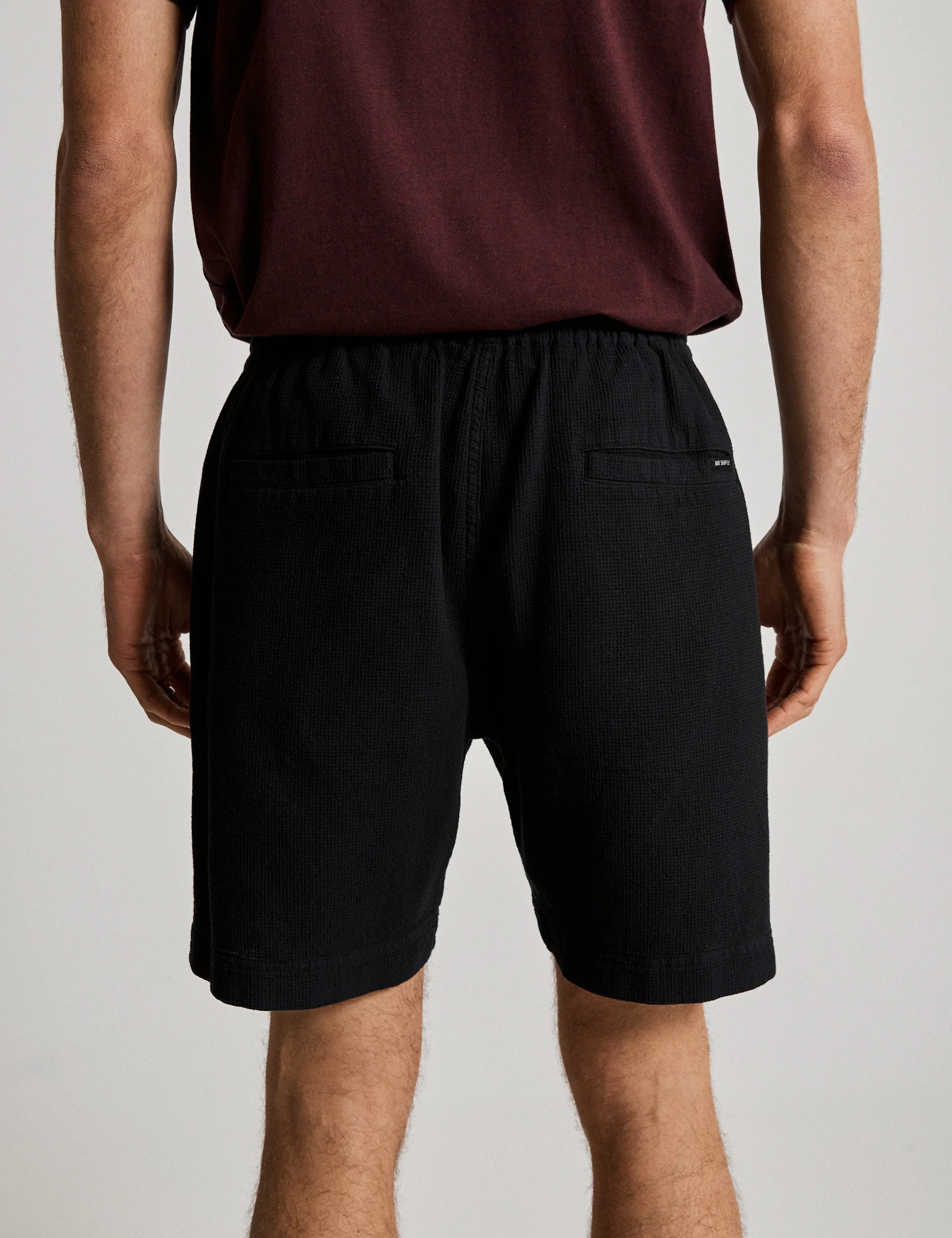 Burbank Short - Black Waffle - Image 7