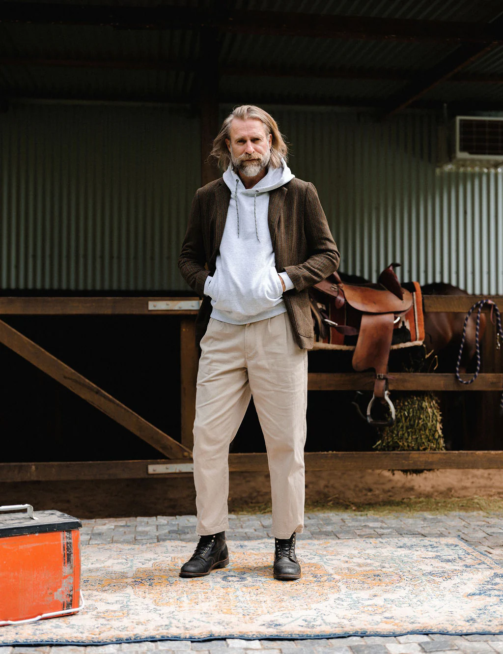 Carlton Blazer - Brown Herringbone - Image 8