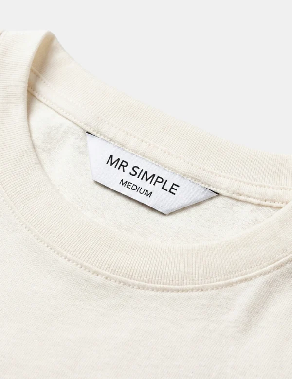 Cashmere Reginald Short Sleeve Tee - Natural - Image 4
