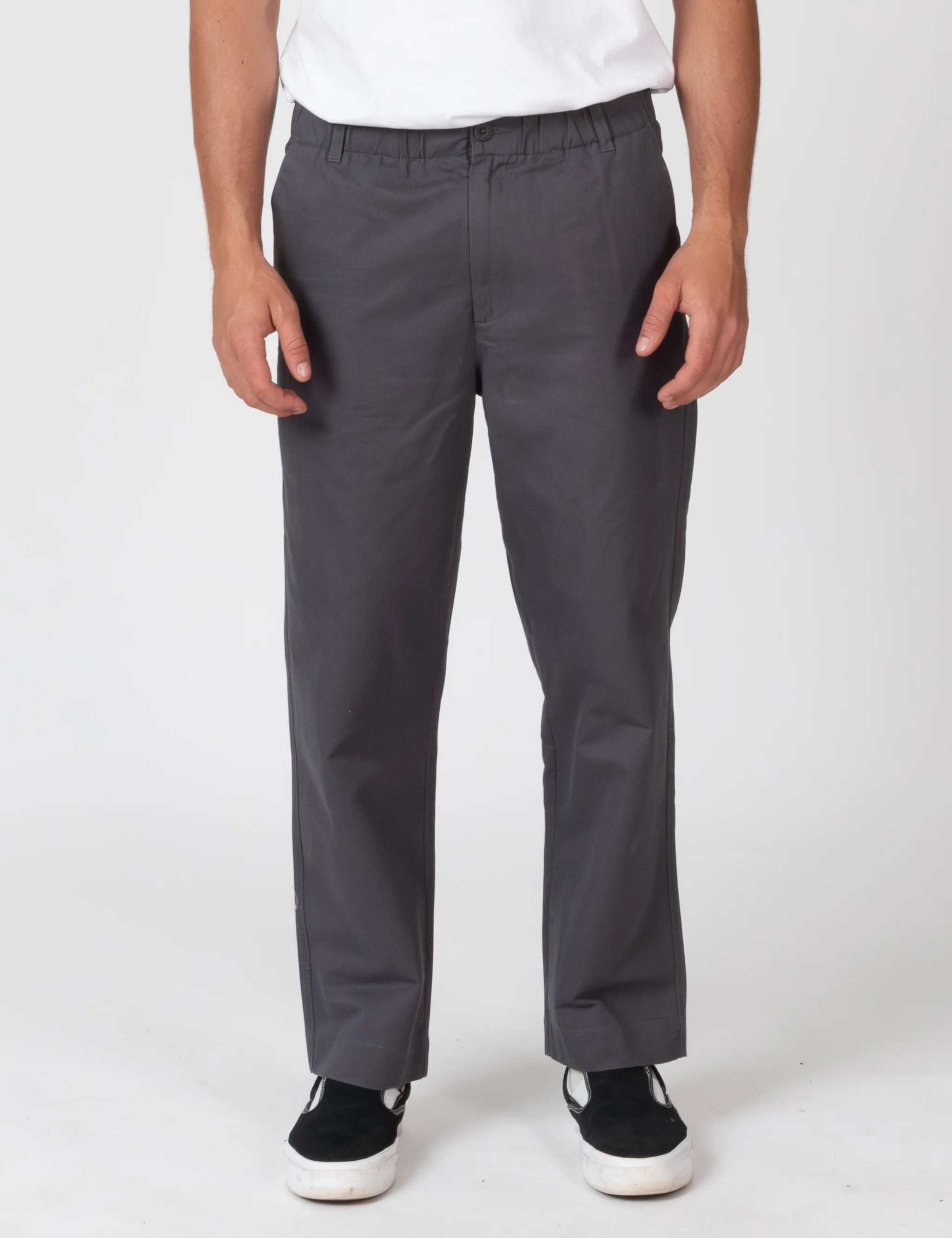 Chad Elastic Waist Relaxed Pant - Charcoal - Image 16