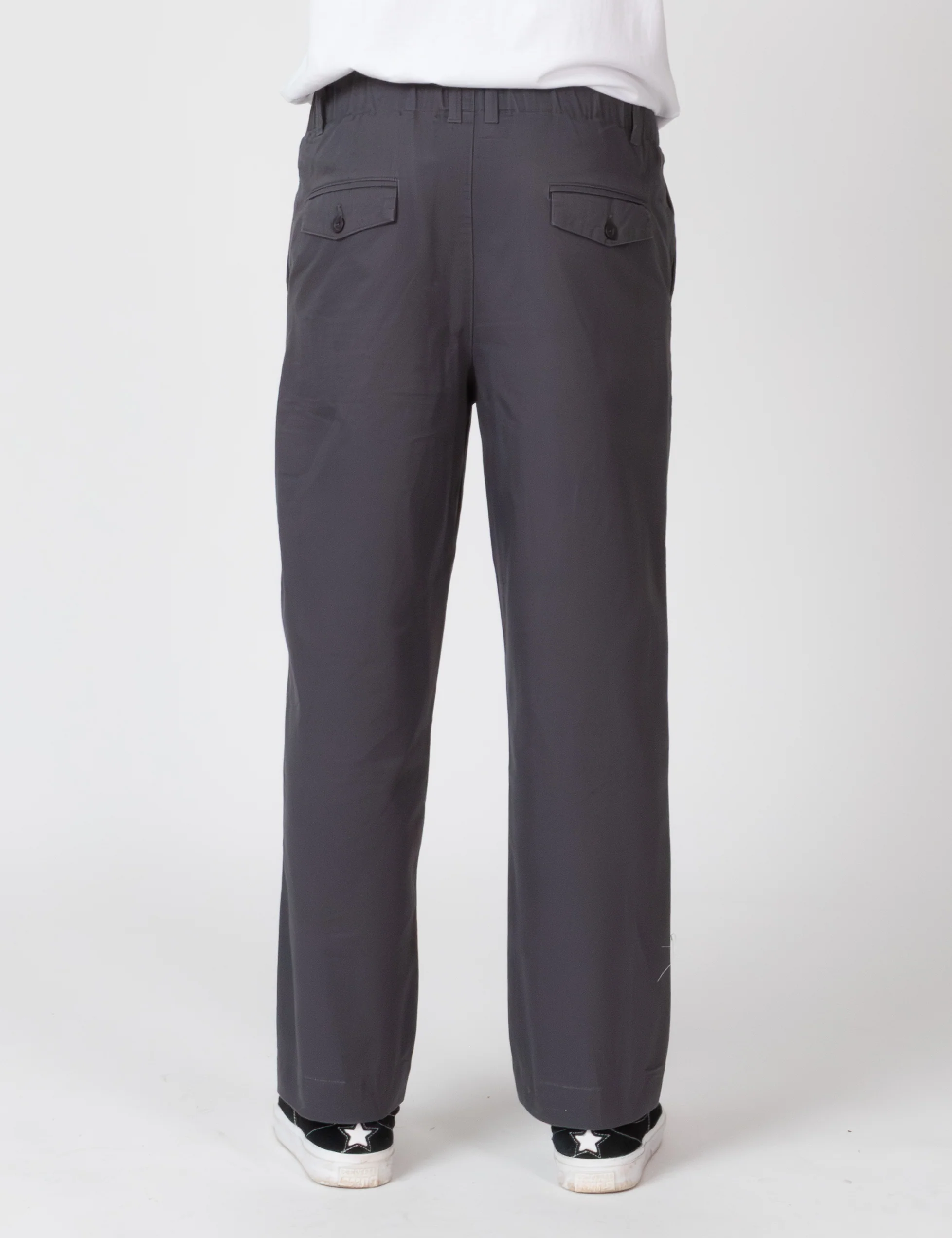 Chad Elastic Waist Relaxed Pant - Charcoal - Image 17