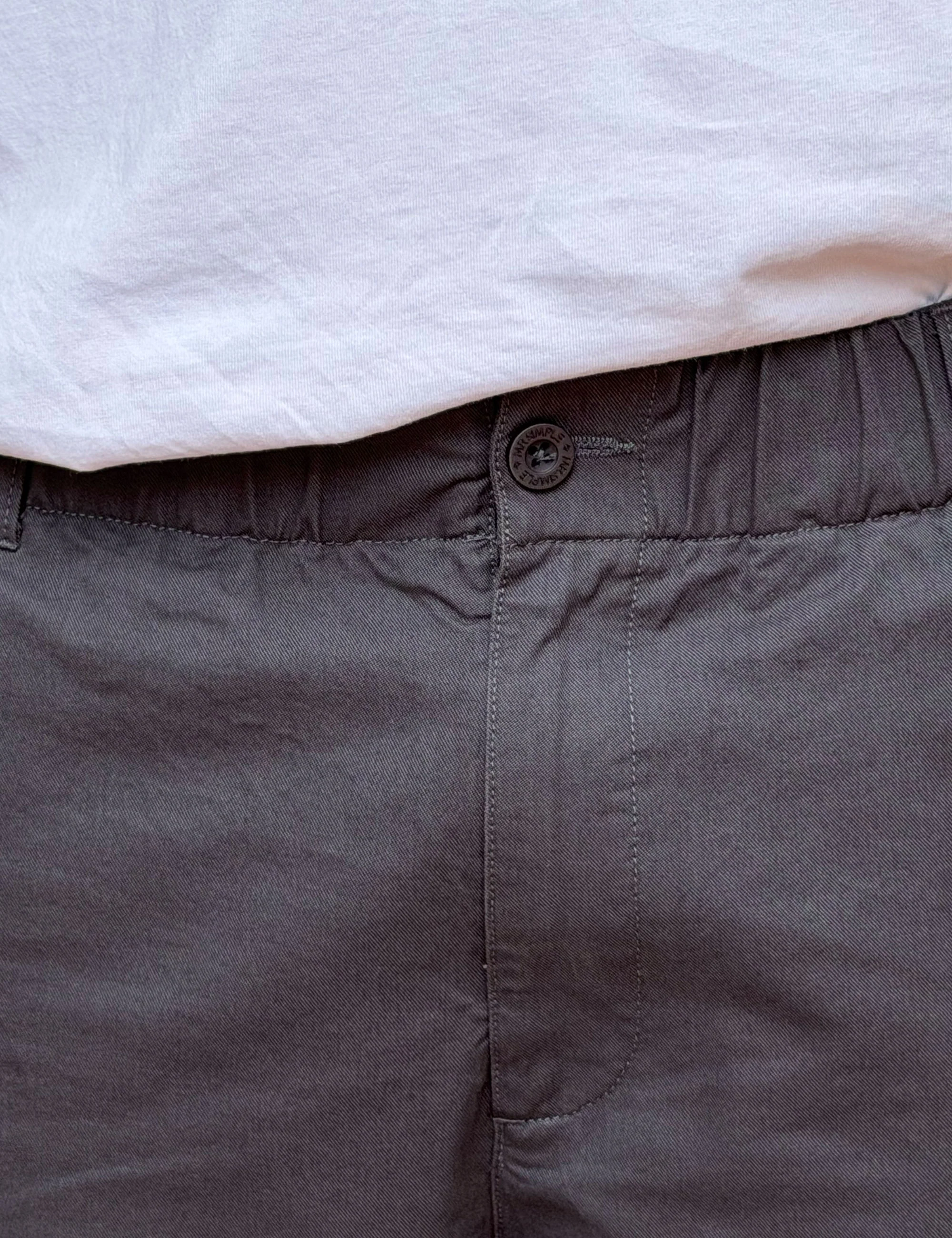 Chad Elastic Waist Relaxed Pant - Charcoal - Image 5