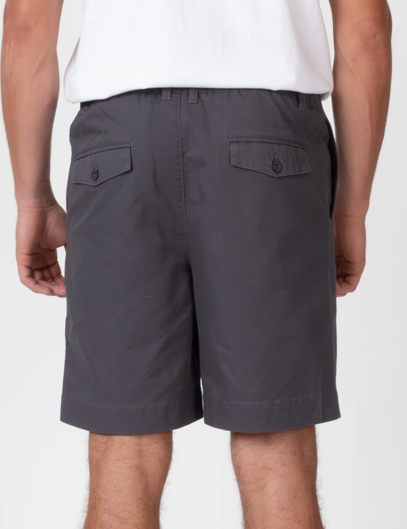Chad Elastic Waist Relaxed Short - Charcoal - Image 10