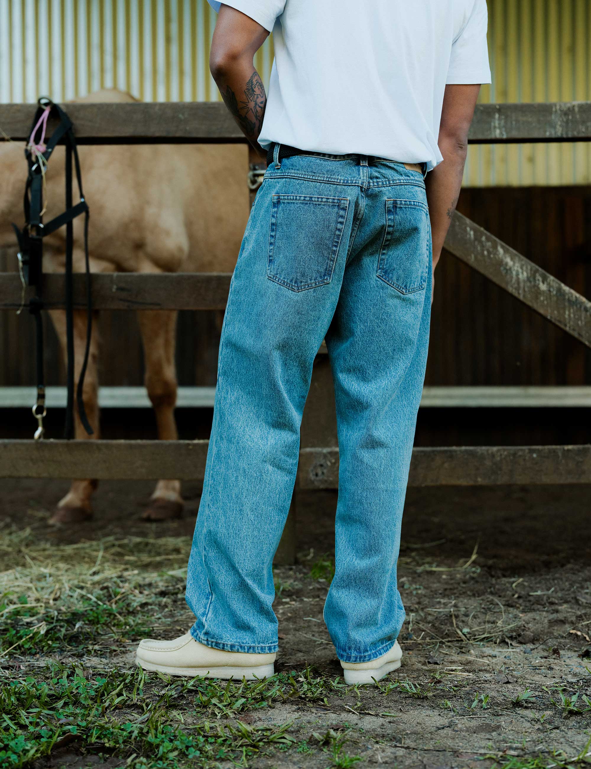 Fresno Loose Fit Denim - Vintage Blue - Image 4