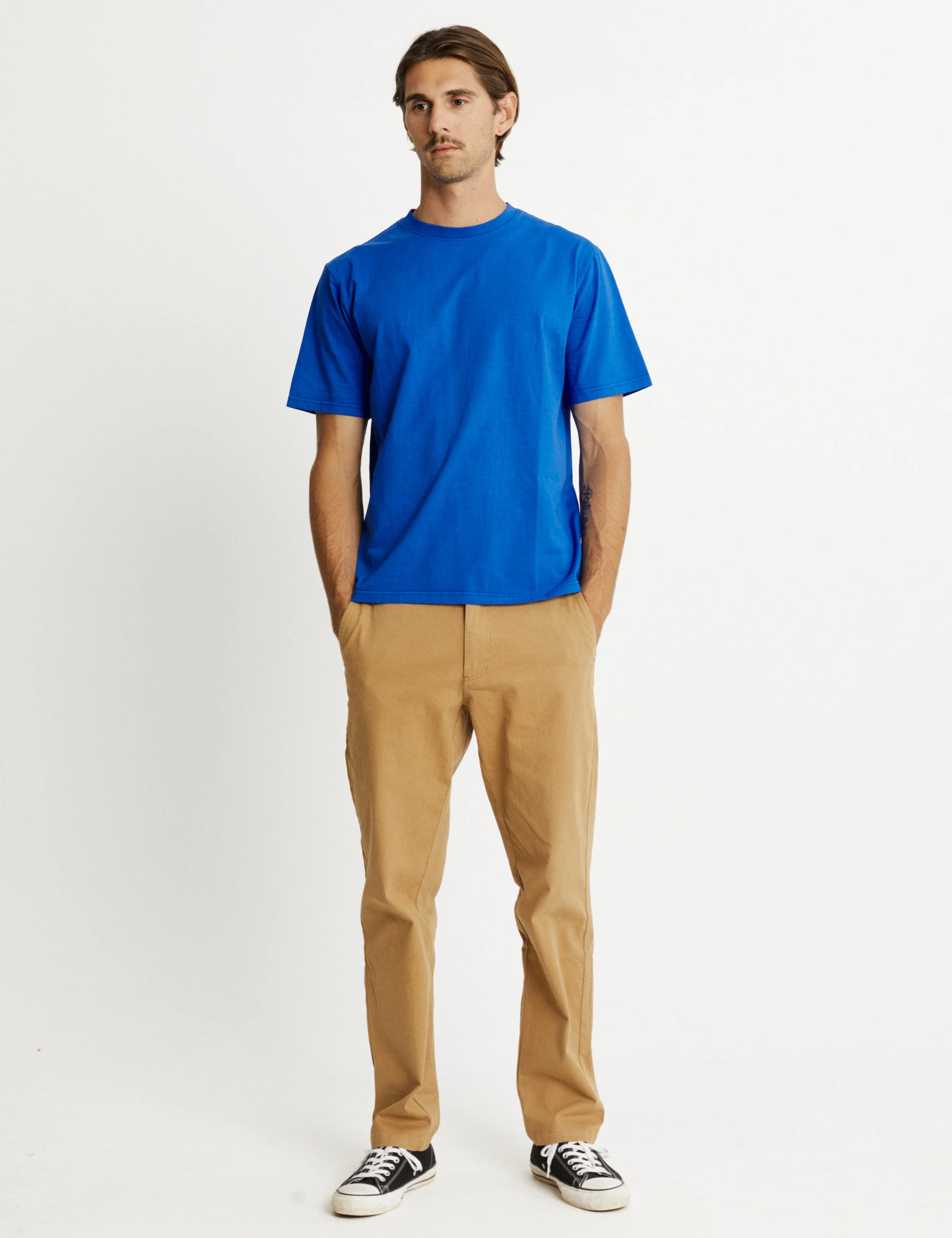 Heavy Weight Tee - Cobalt - Image 4