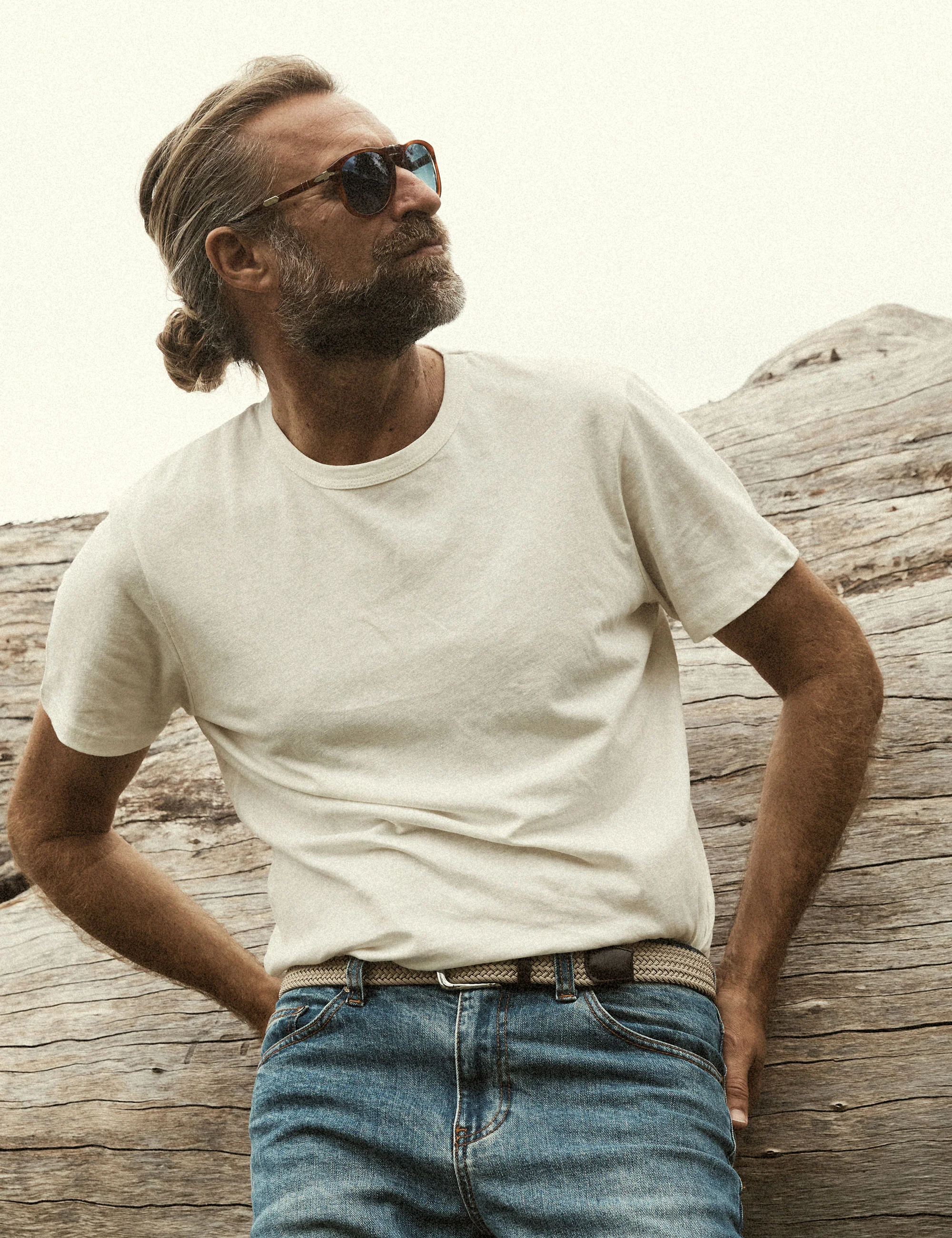 Hemp Tee - Vintage White - Image 3