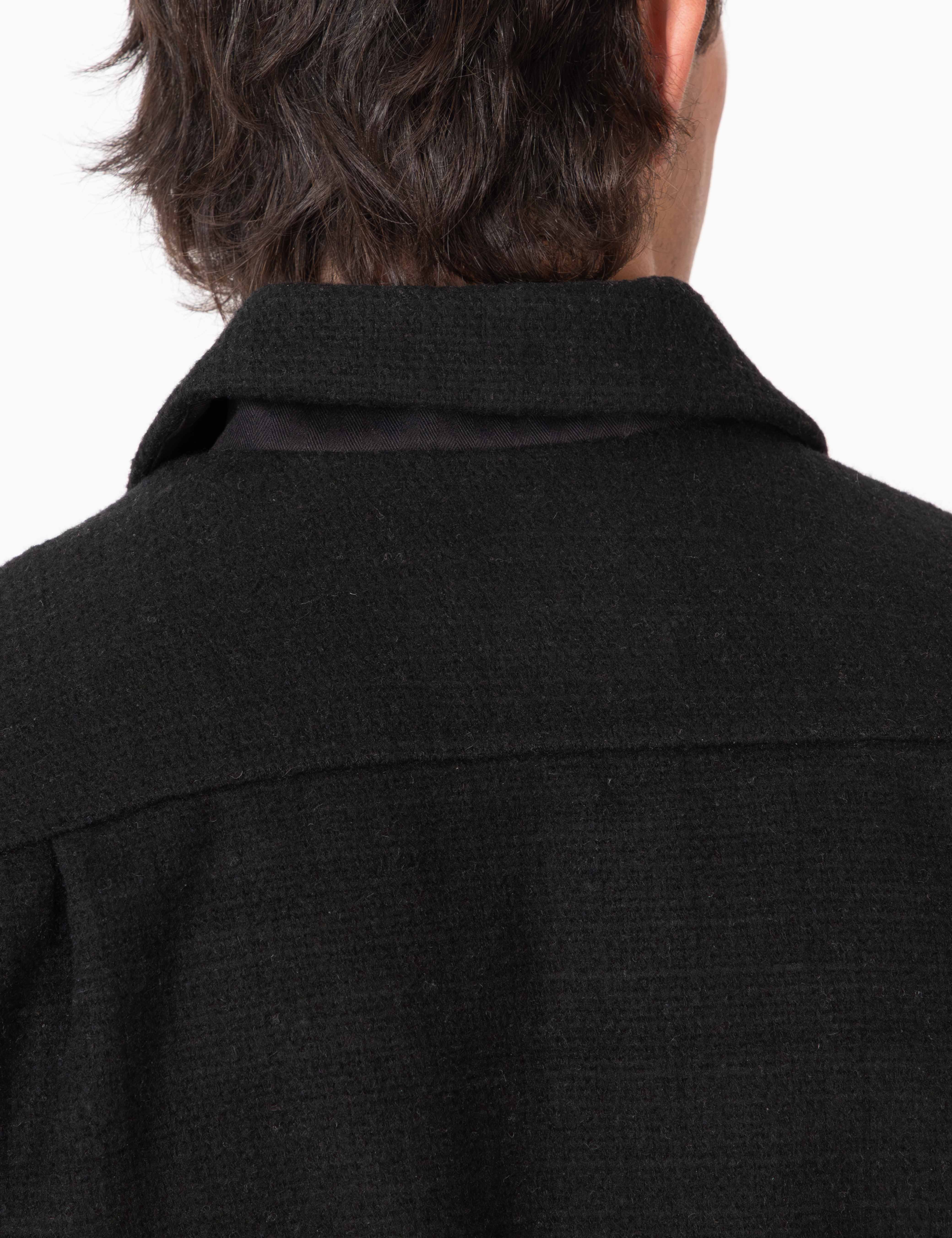 Hudson Zip Thru Jacket - Black Crosshatch - Image 5
