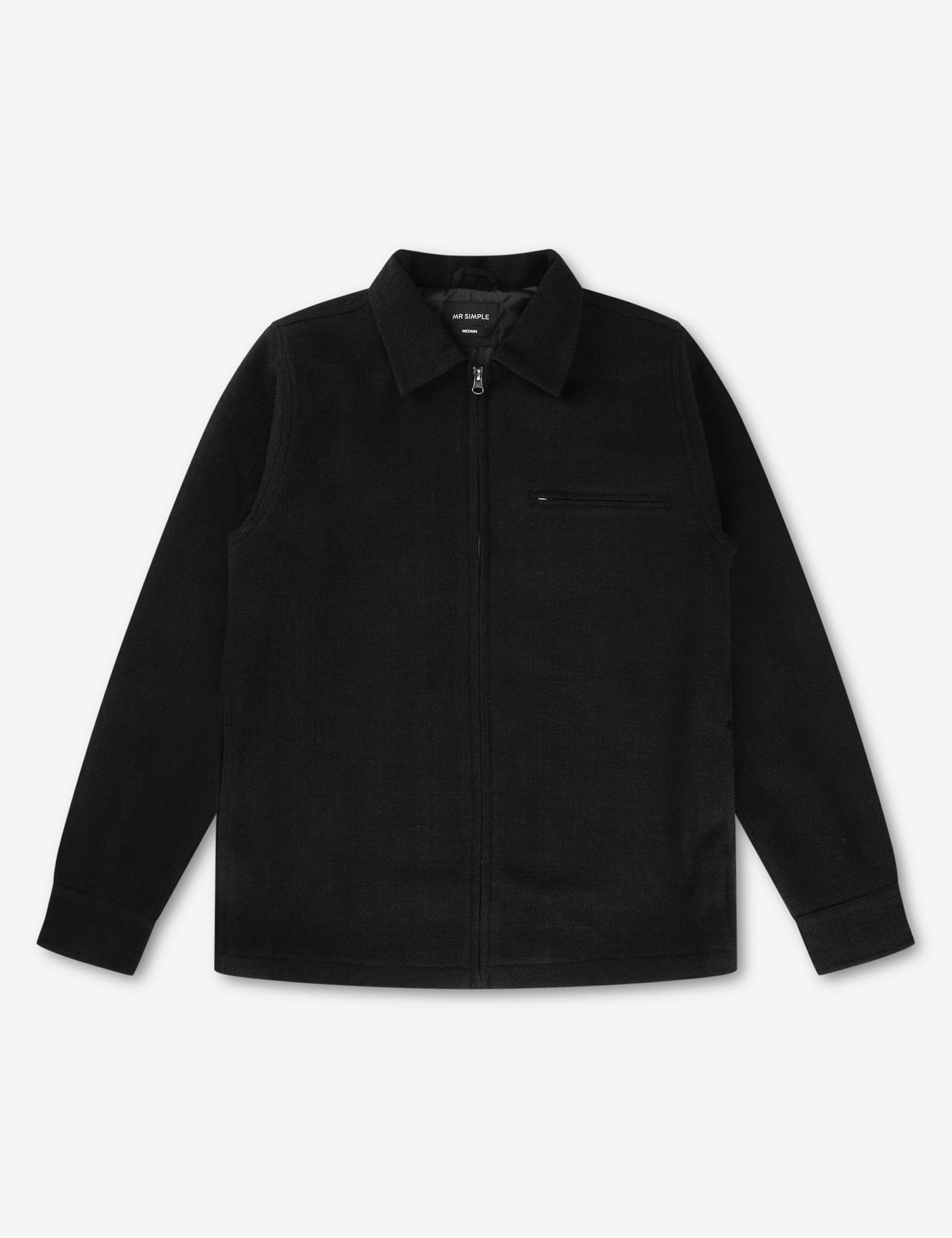 Hudson Zip Thru Jacket - Black Crosshatch - Image 6