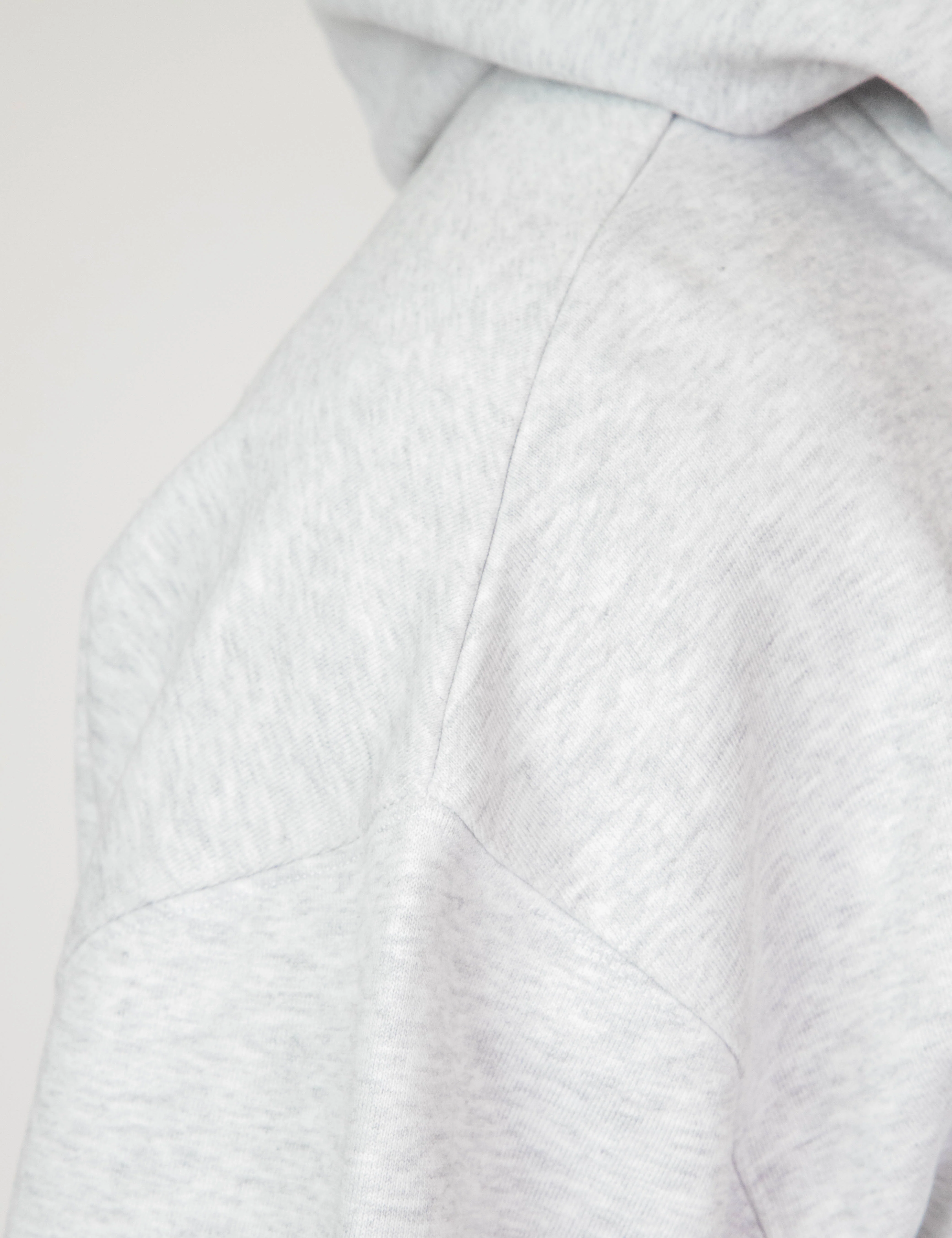 Isaac Hooded Fleece Pullover - Grey Marle - Image 12