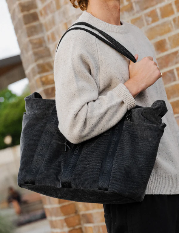 Jasper Tote - Charcoal Corduroy - Image 6