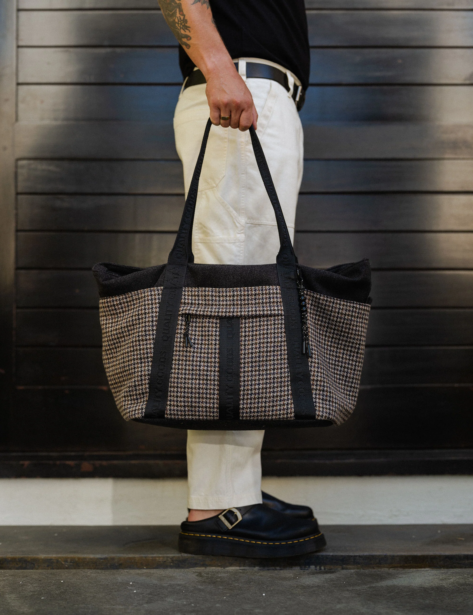 Jasper Tote - Houndstooth Herringbone - Image 5