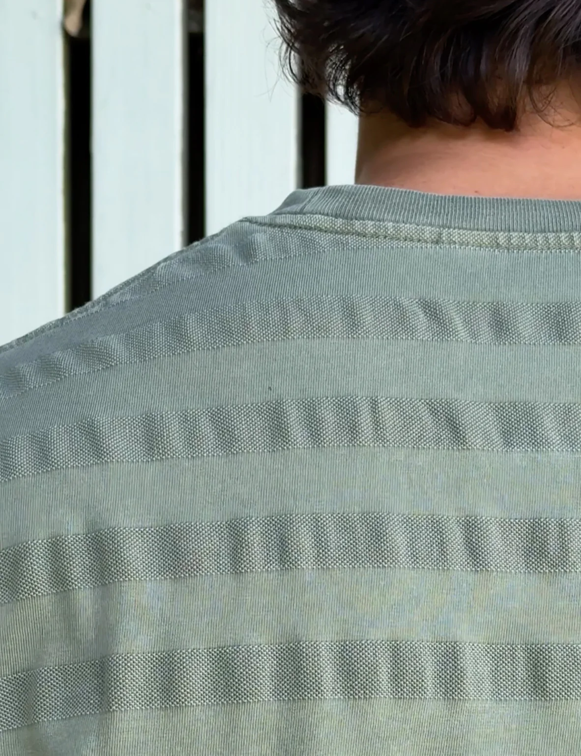 Joe Engineer Stripe Oversized Short Sleeve Tee - Army - Image 7