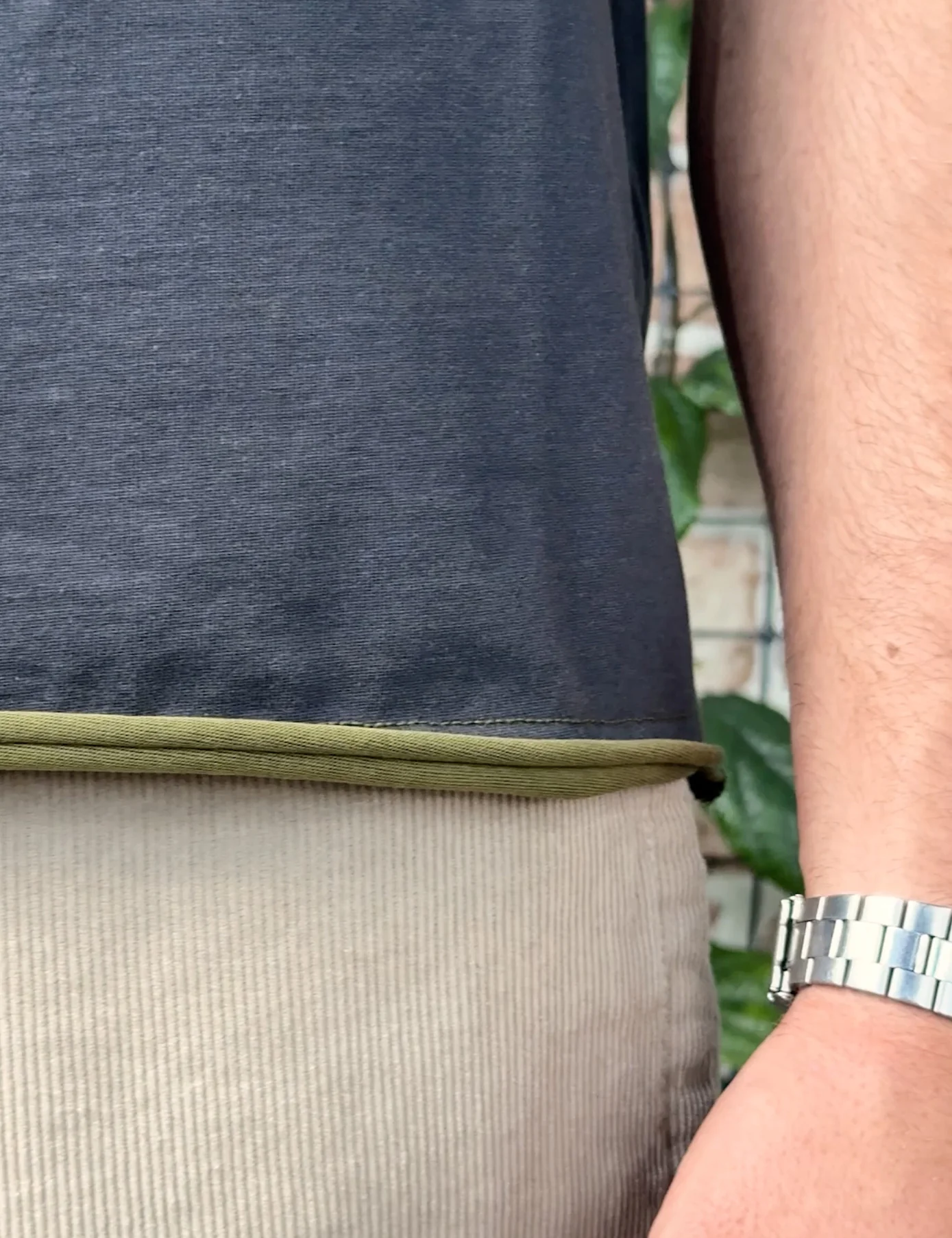 Murray Double Face Short Sleeve Tee - Charcoal-Army - Image 4