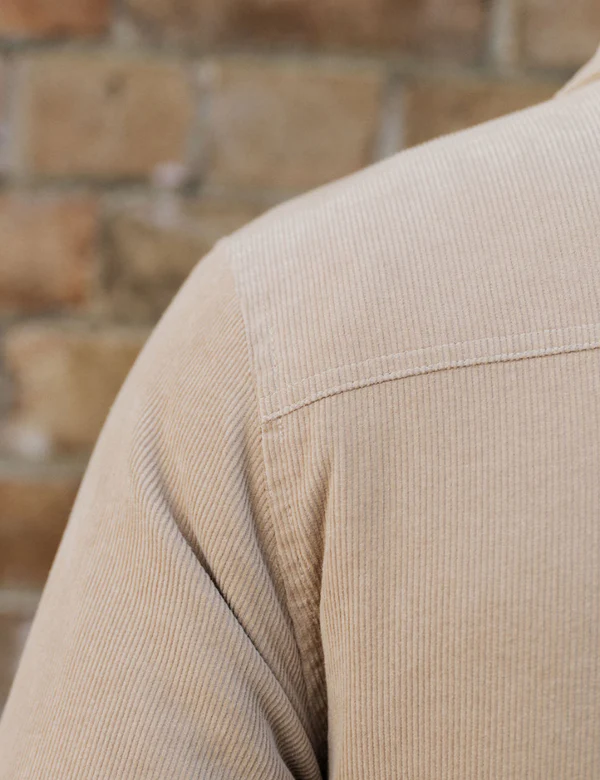 Quilted Cord Jacket - Stone - Image 5