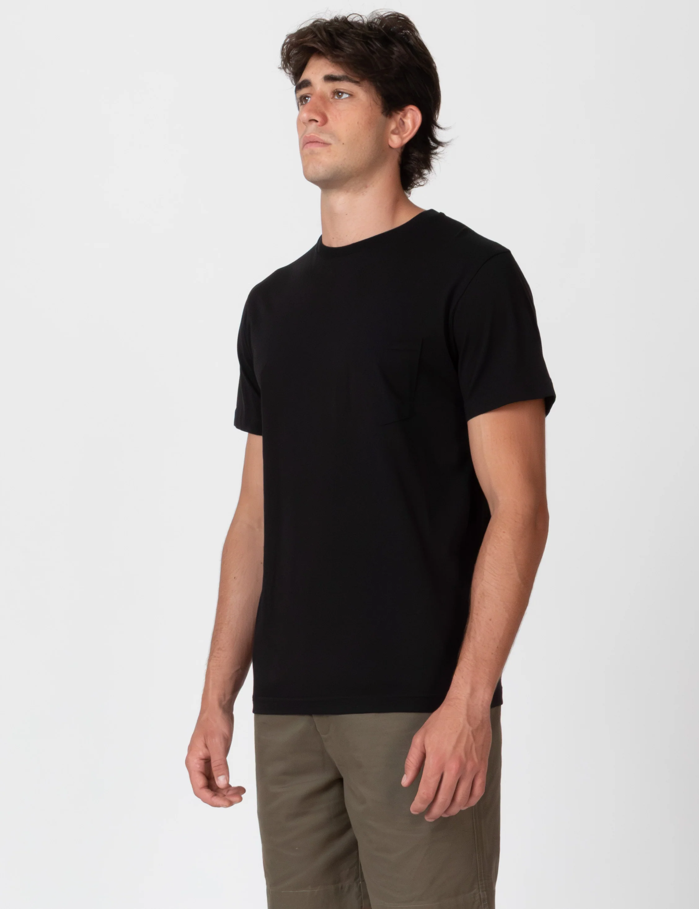 Reginald Pocket Tee - Black - Image 3