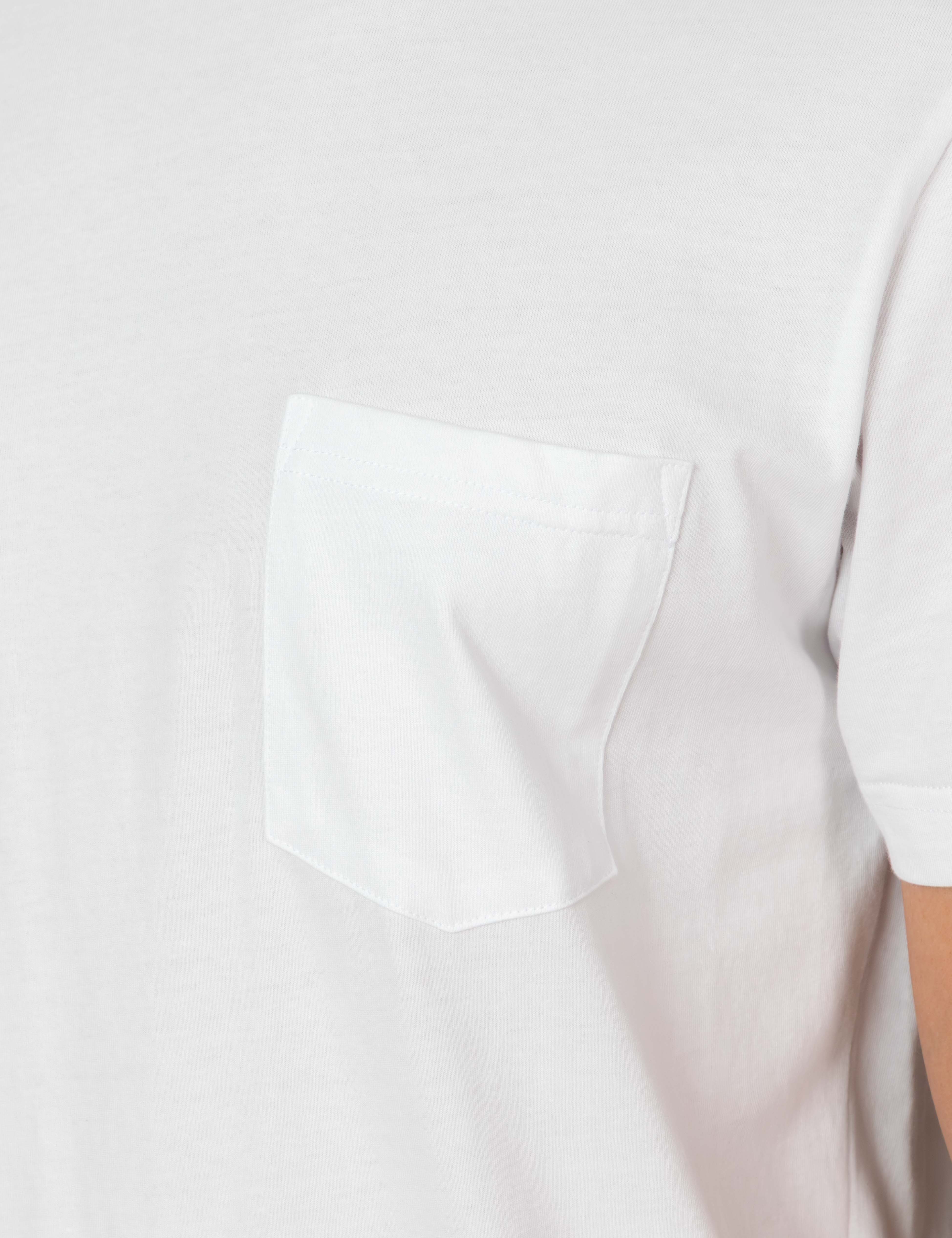 Reginald Pocket Tee - White - Image 10