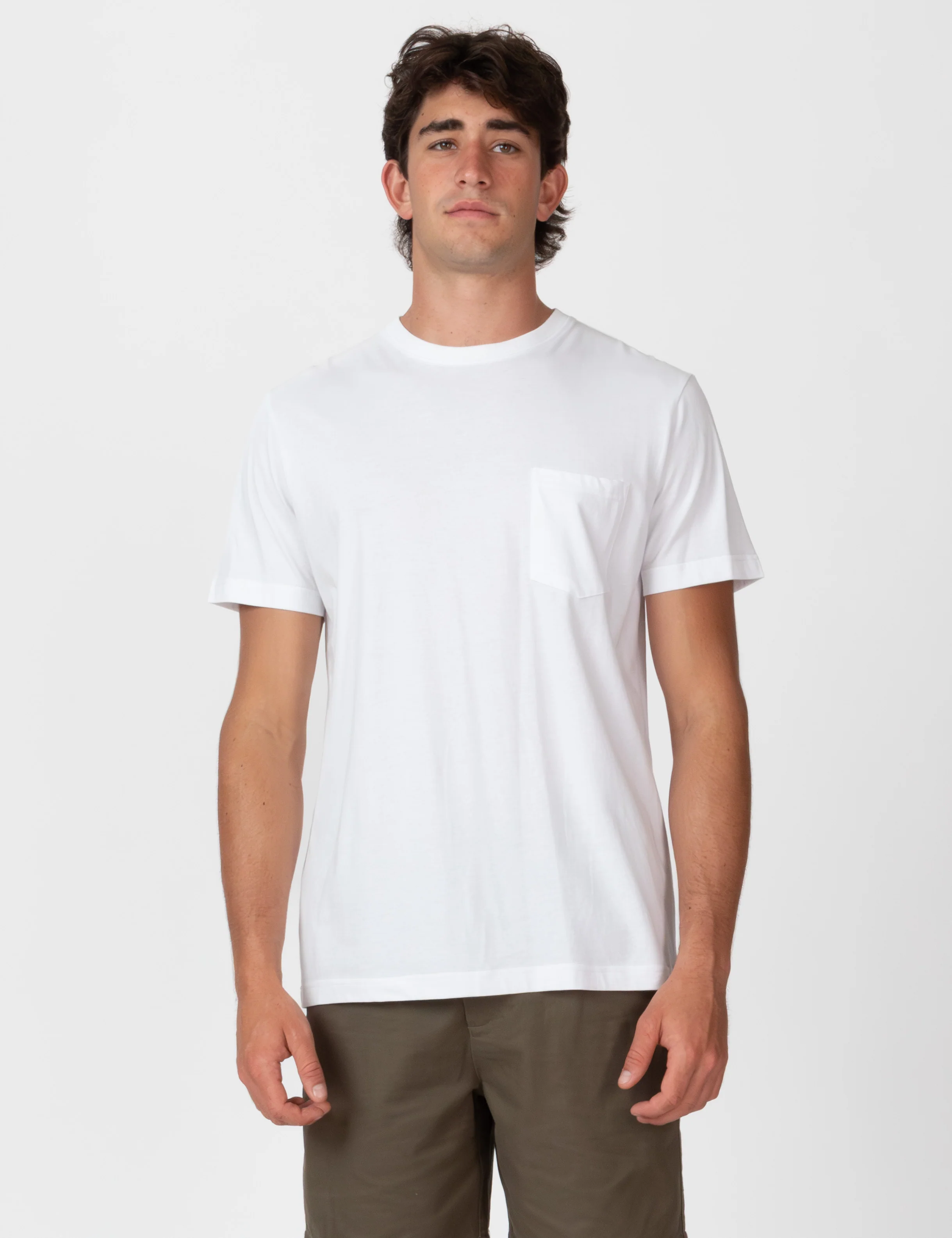 Reginald Pocket Tee - White - Image 4