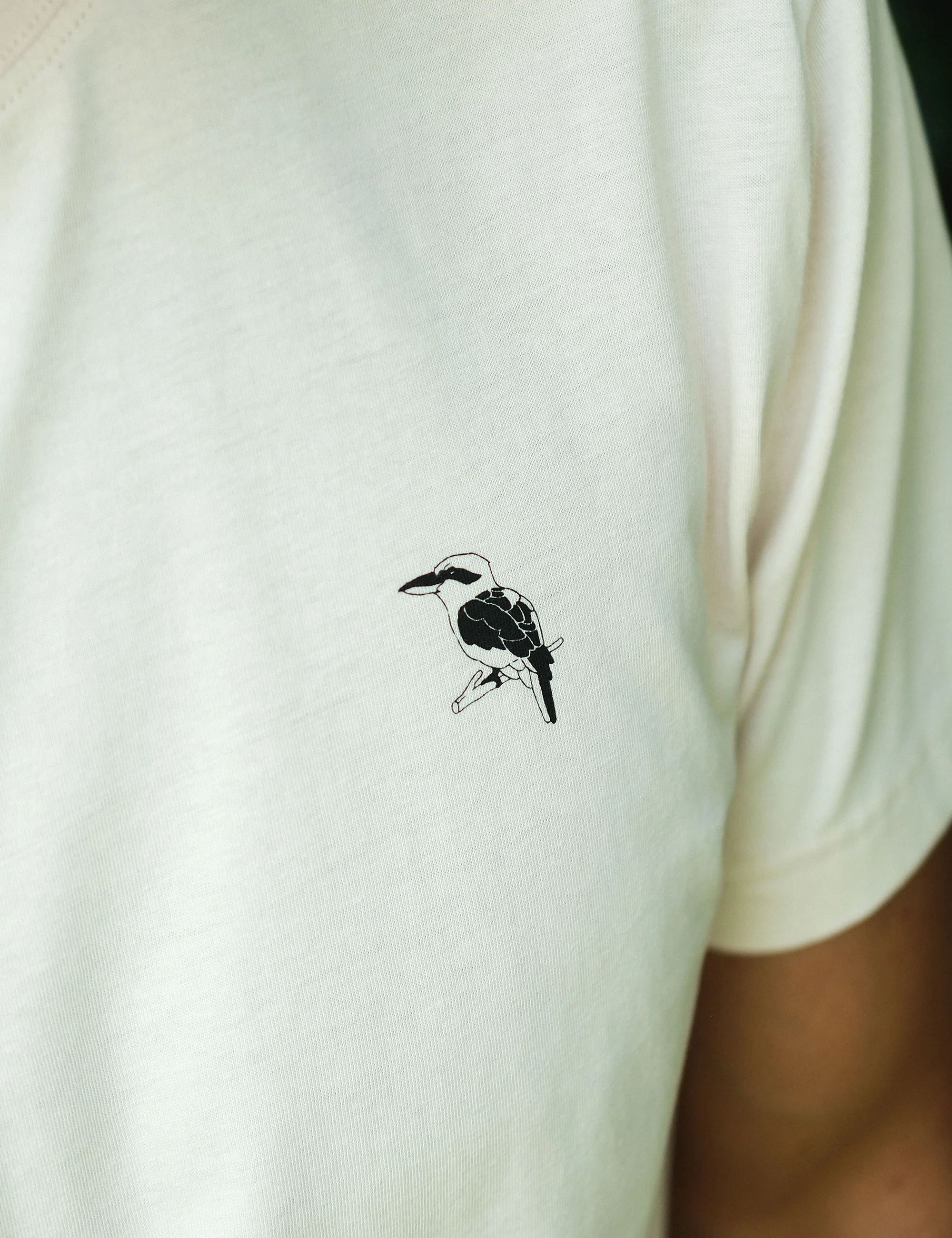 Reginald Print Tee - Authentic Logo Natural - Image 7