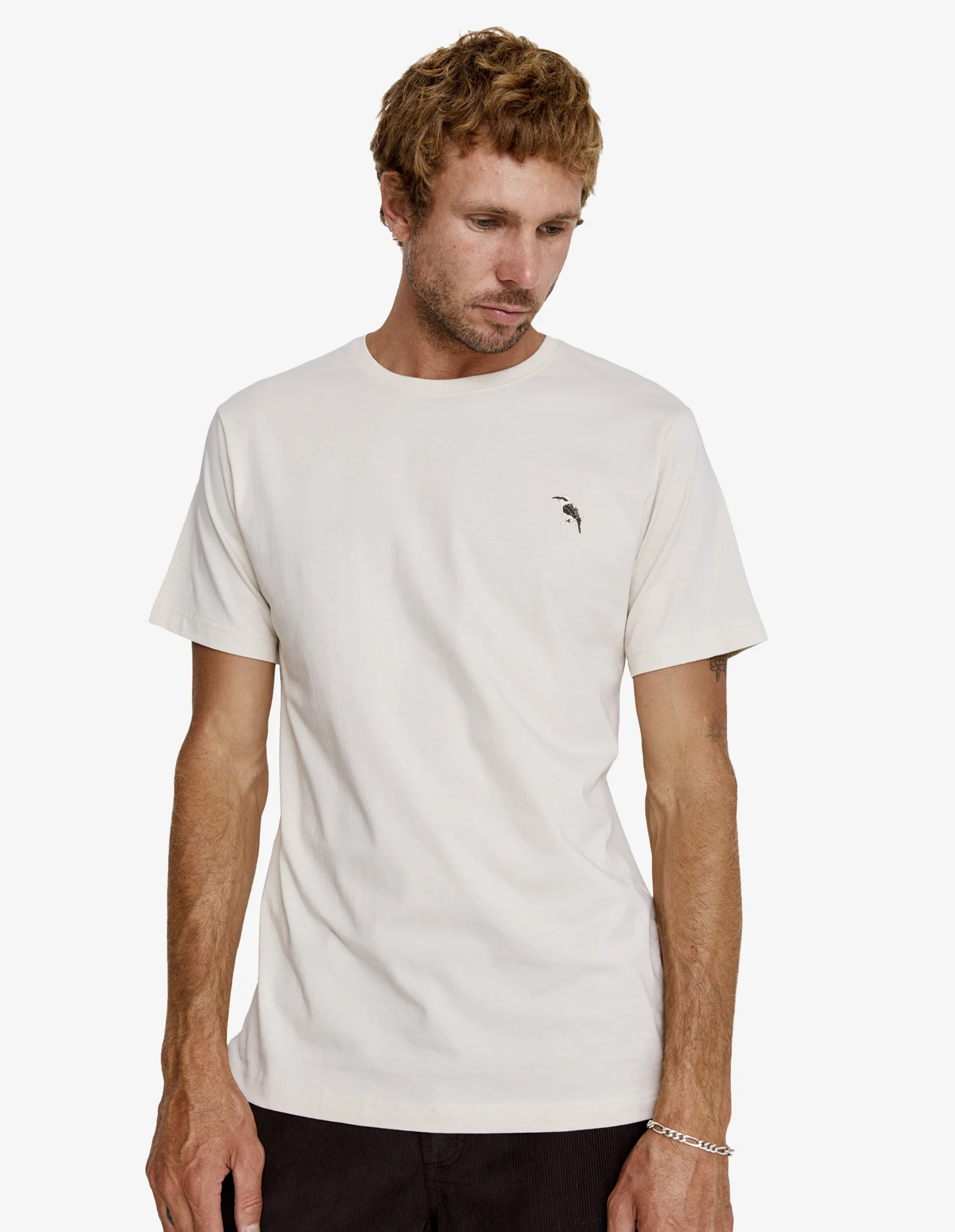 Reginald Print Tee - Authentic Logo Natural - Image 8
