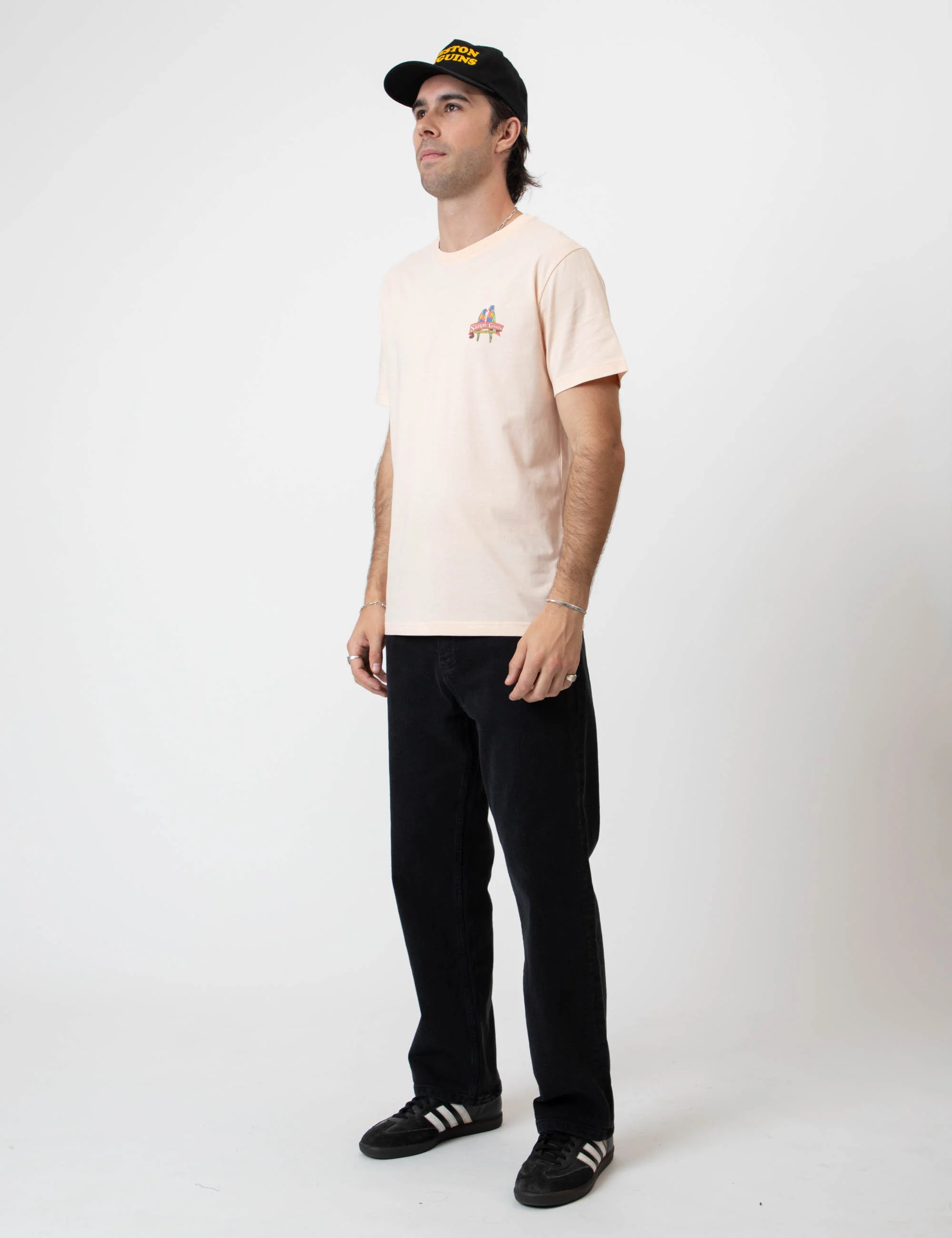 Reginald Print Tee - Snow Peach - Image 3