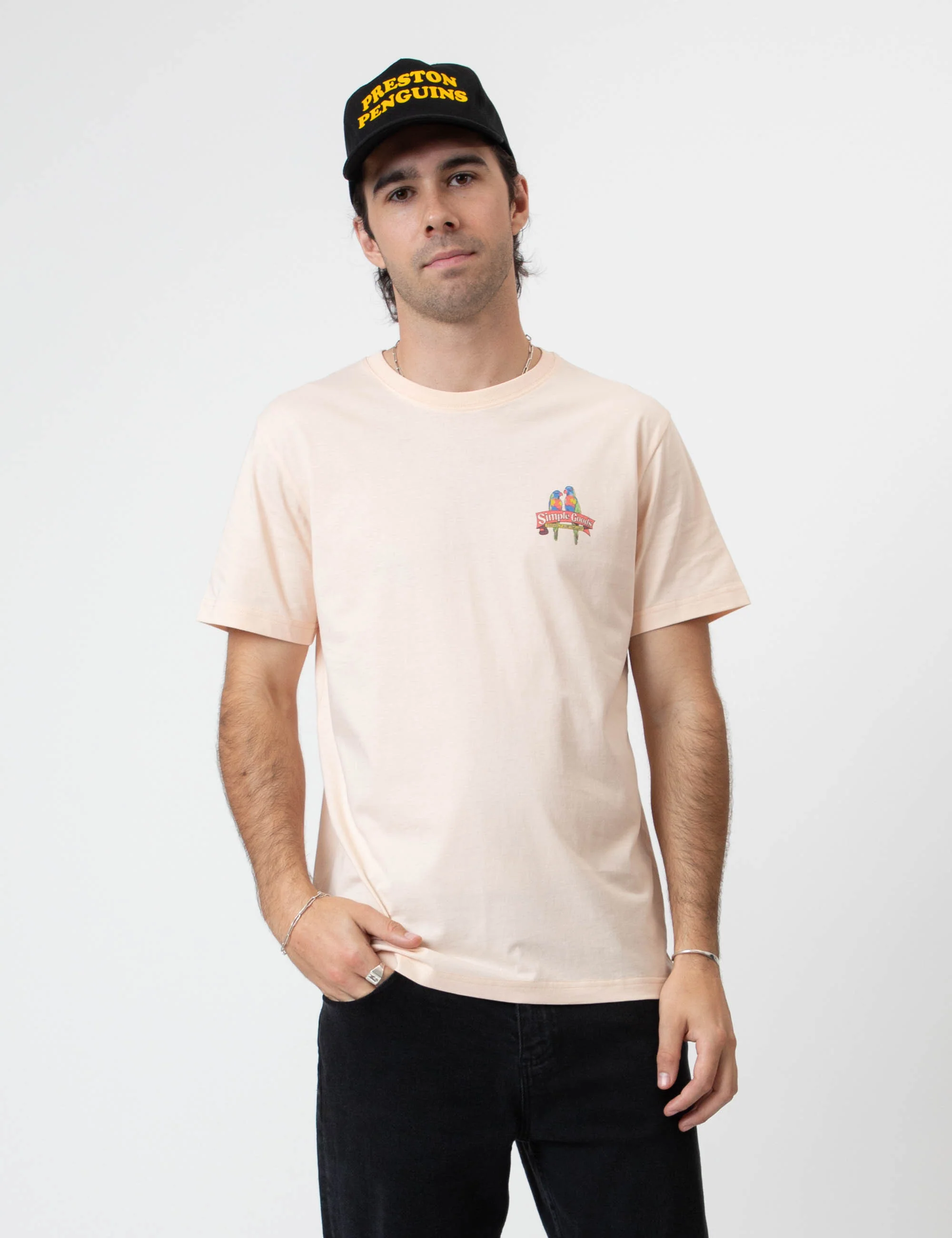 Reginald Print Tee - Snow Peach - Image 5