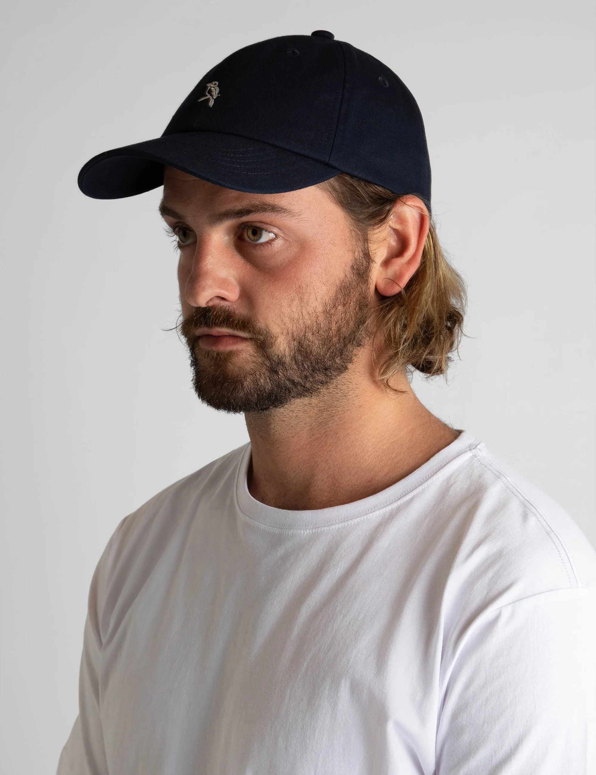Rog Dad Cap - Navy/Vintage White - Image 5