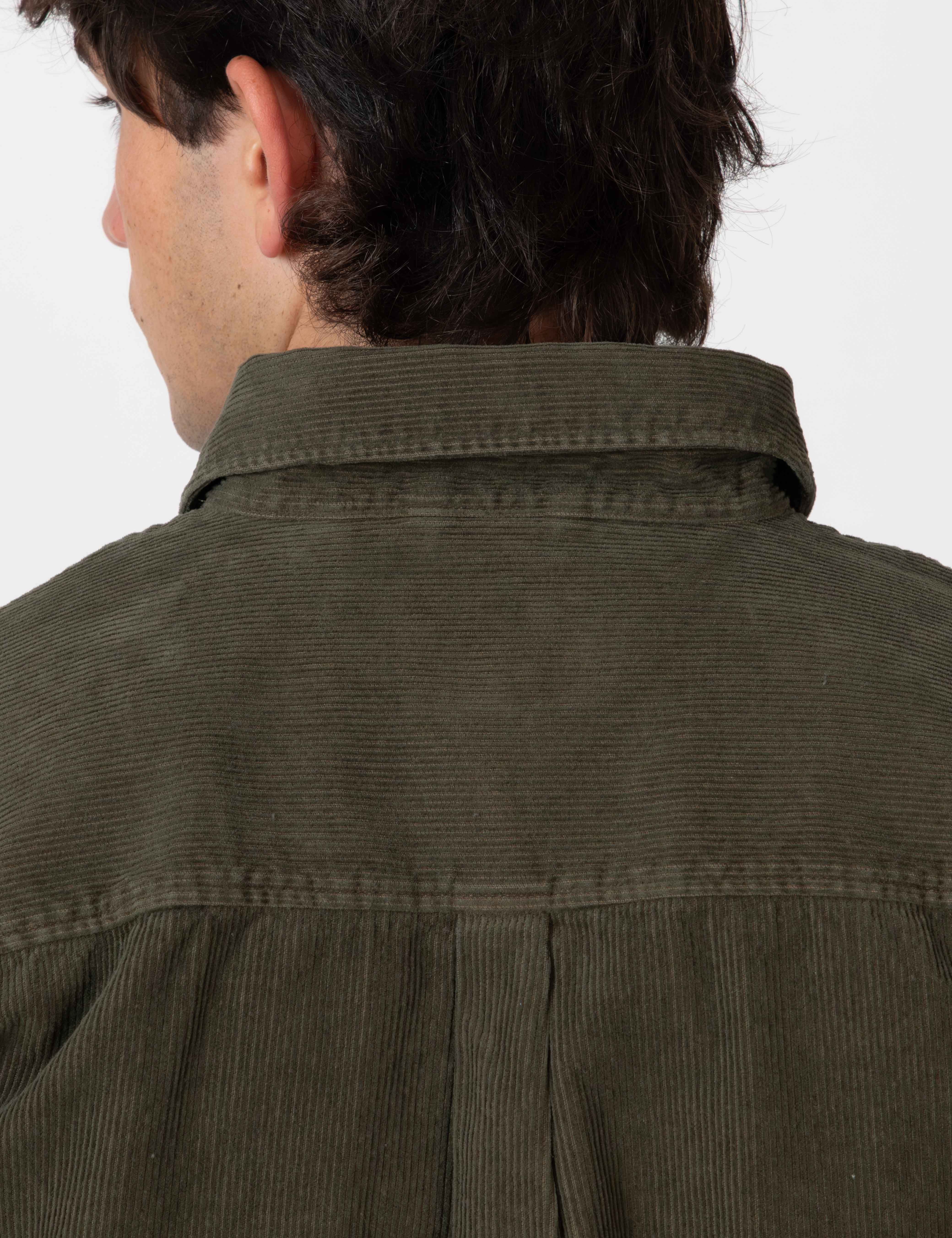 Sawyer Cord Long Sleeve Shirt - Fade Army - Image 13
