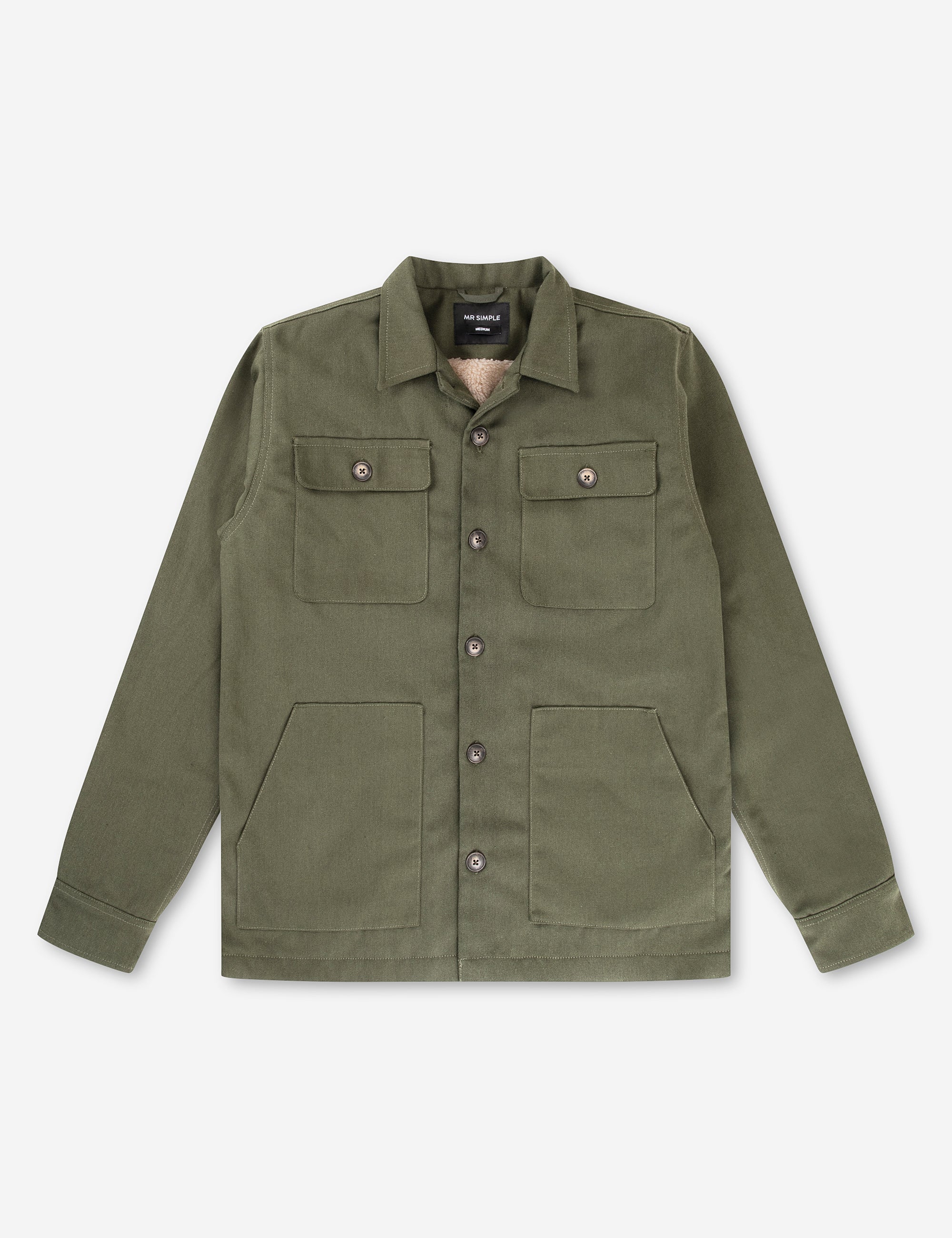 Stockyard Sherpa Jacket - Fatigue Canvas - Image 3