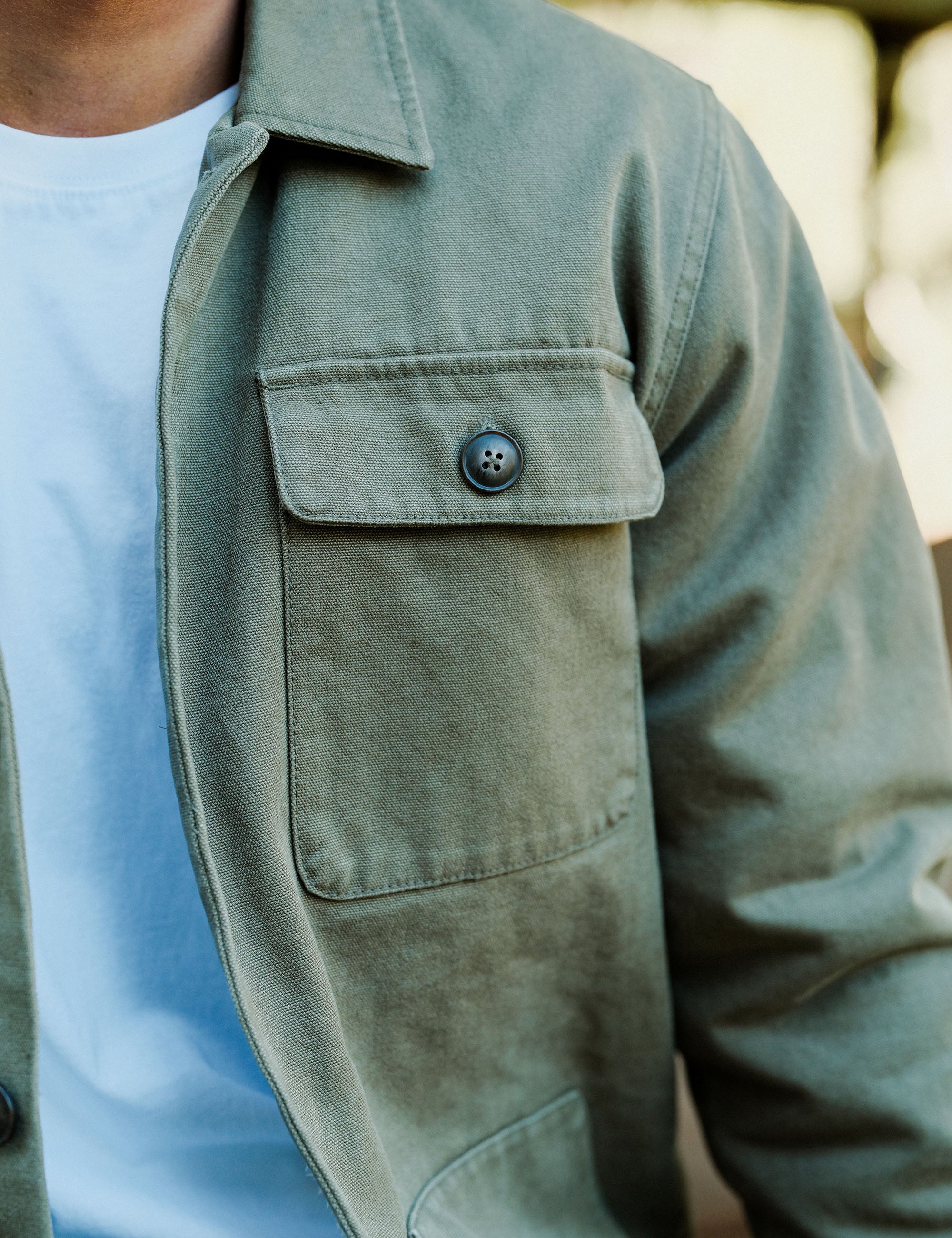 Stockyard Sherpa Jacket - Fatigue Canvas - Image 6
