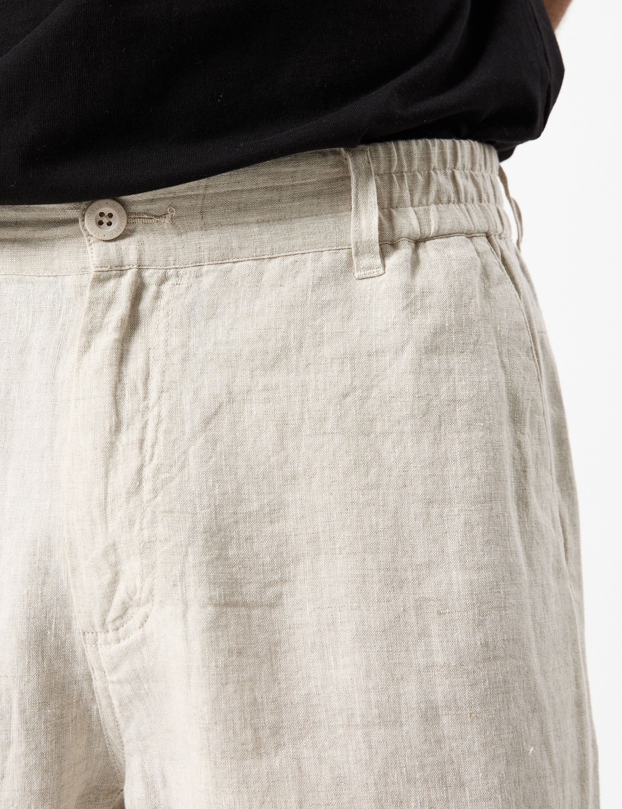 Tanner 3.0 Linen Shorts - Natural - Image 4